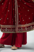 Maria B | 3 Piece Embroidered Velvet Suit | MKS-W24-17 - House Of Hania