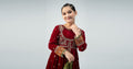 Maria B | 3 Piece Embroidered Velvet Suit | MKS-W24-17 - House Of Hania