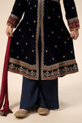 Maria B | 3 Piece Embroidered Velvet Suit | MKS-W24-17 - House Of Hania