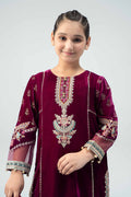 Maria B | 3 Piece Embroidered Velvet Suit | MKS-W24-32 - House Of Hania