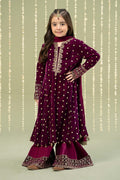 Maria B | 3 Piece Embroidered Velvet Suit | MKS-W24-38 - House Of Hania