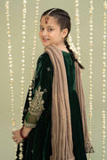Maria B | 3 Piece Embroidered Velvet Suit | MKS-W24-40 - House Of Hania