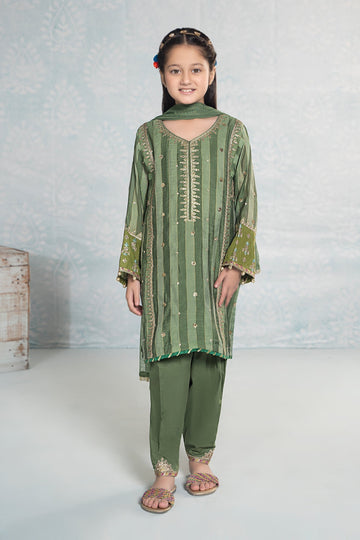 Maria B | 3 Piece Embroidered Yarn Dyed Suit | MKD-EF24-03 - House Of Hania
