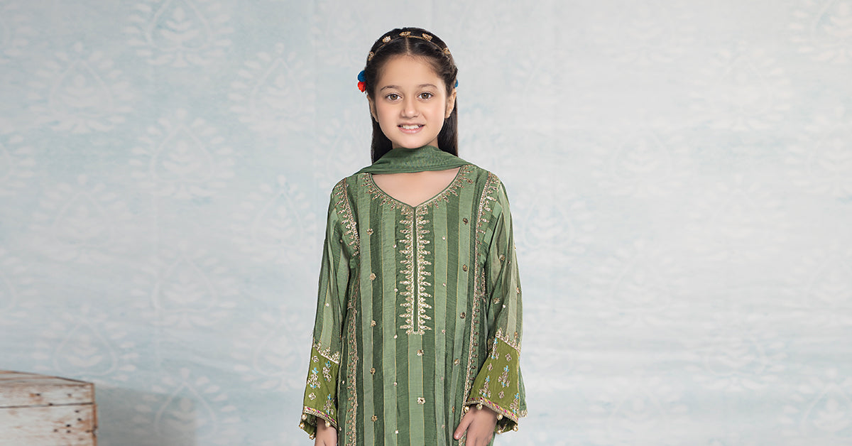 Maria B | 3 Piece Embroidered Yarn Dyed Suit | MKD-EF24-03 - House Of Hania