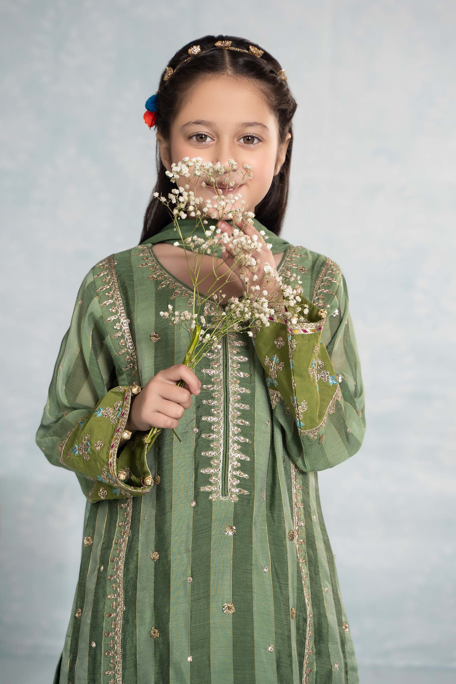 Maria B | 3 Piece Embroidered Yarn Dyed Suit | MKD-EF24-03 - House Of Hania