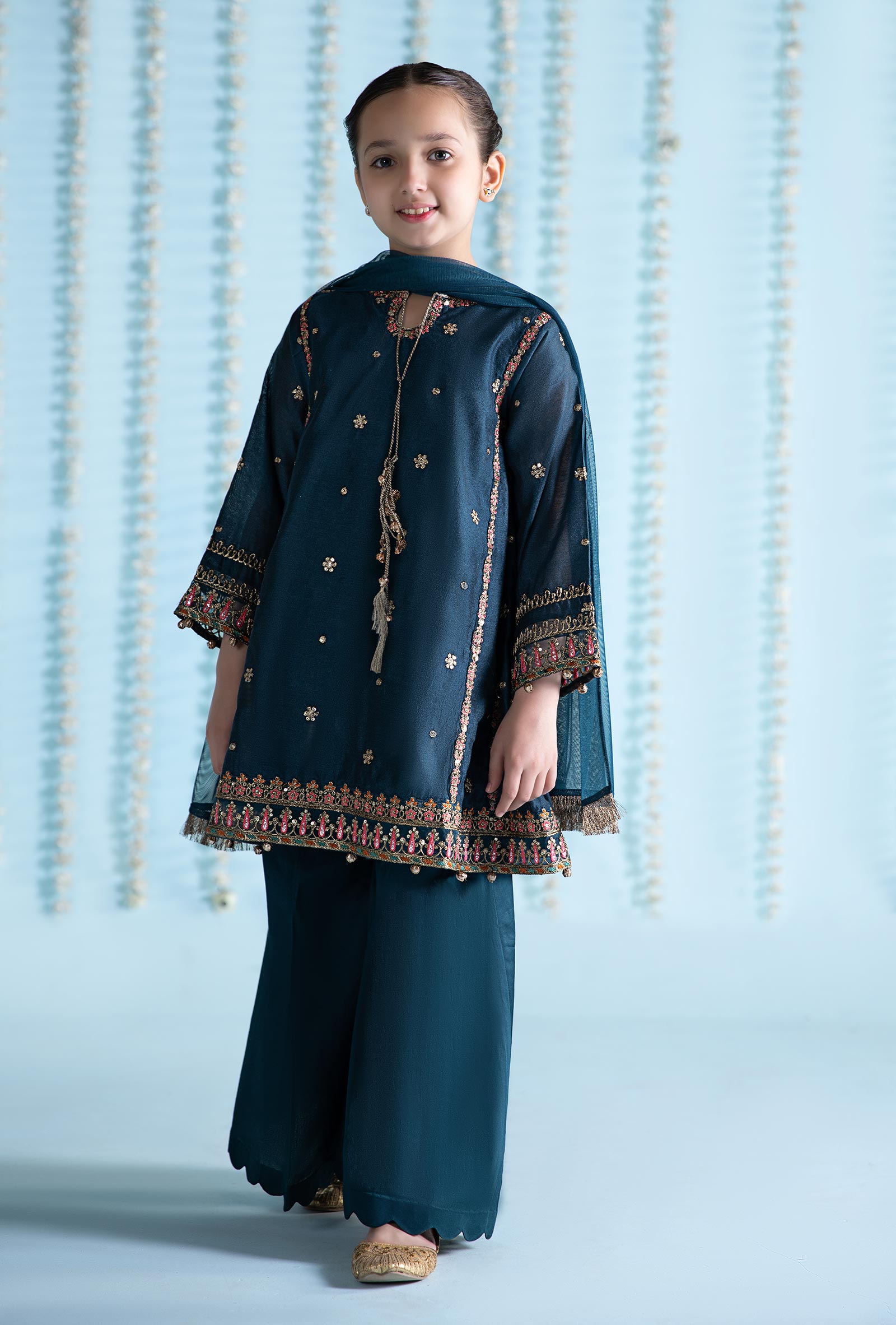 Maria B | 3 Piece Embroidered Yarn Dyed Suit | MKS-EA24-19 - House Of Hania