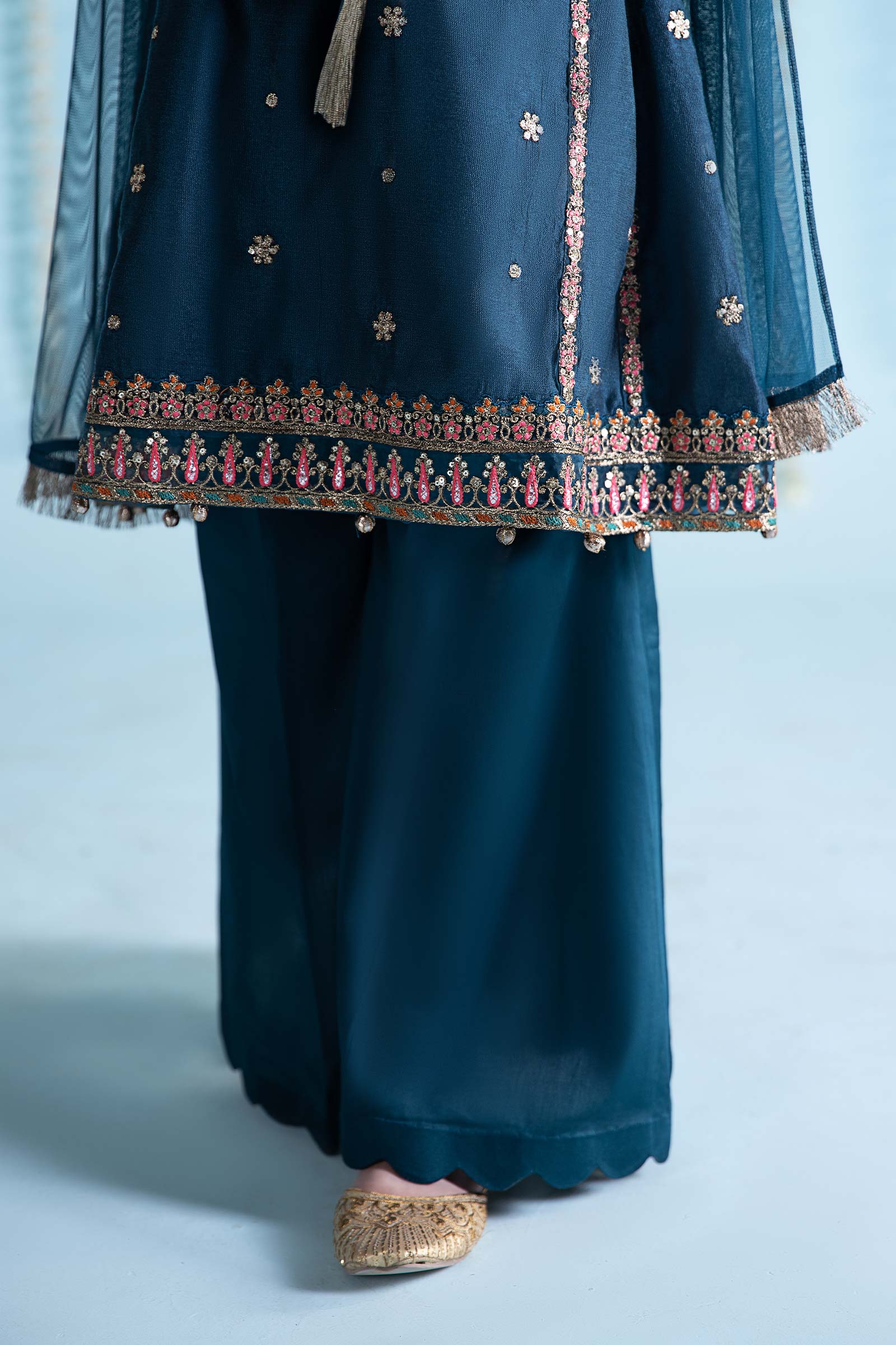 Maria B | 3 Piece Embroidered Yarn Dyed Suit | MKS-EA24-19 - House Of Hania