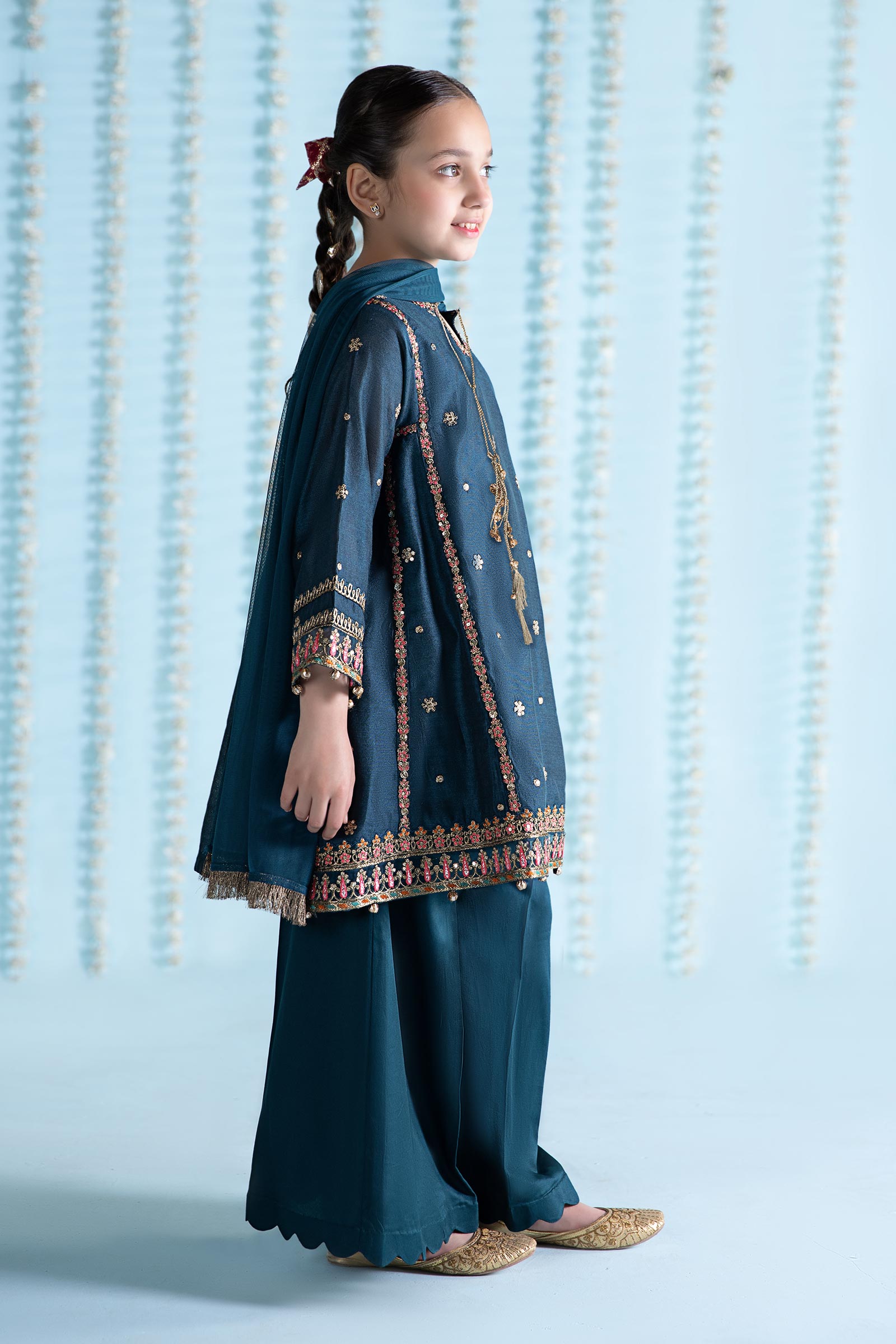 Maria B | 3 Piece Embroidered Yarn Dyed Suit | MKS-EA24-19 - House Of Hania