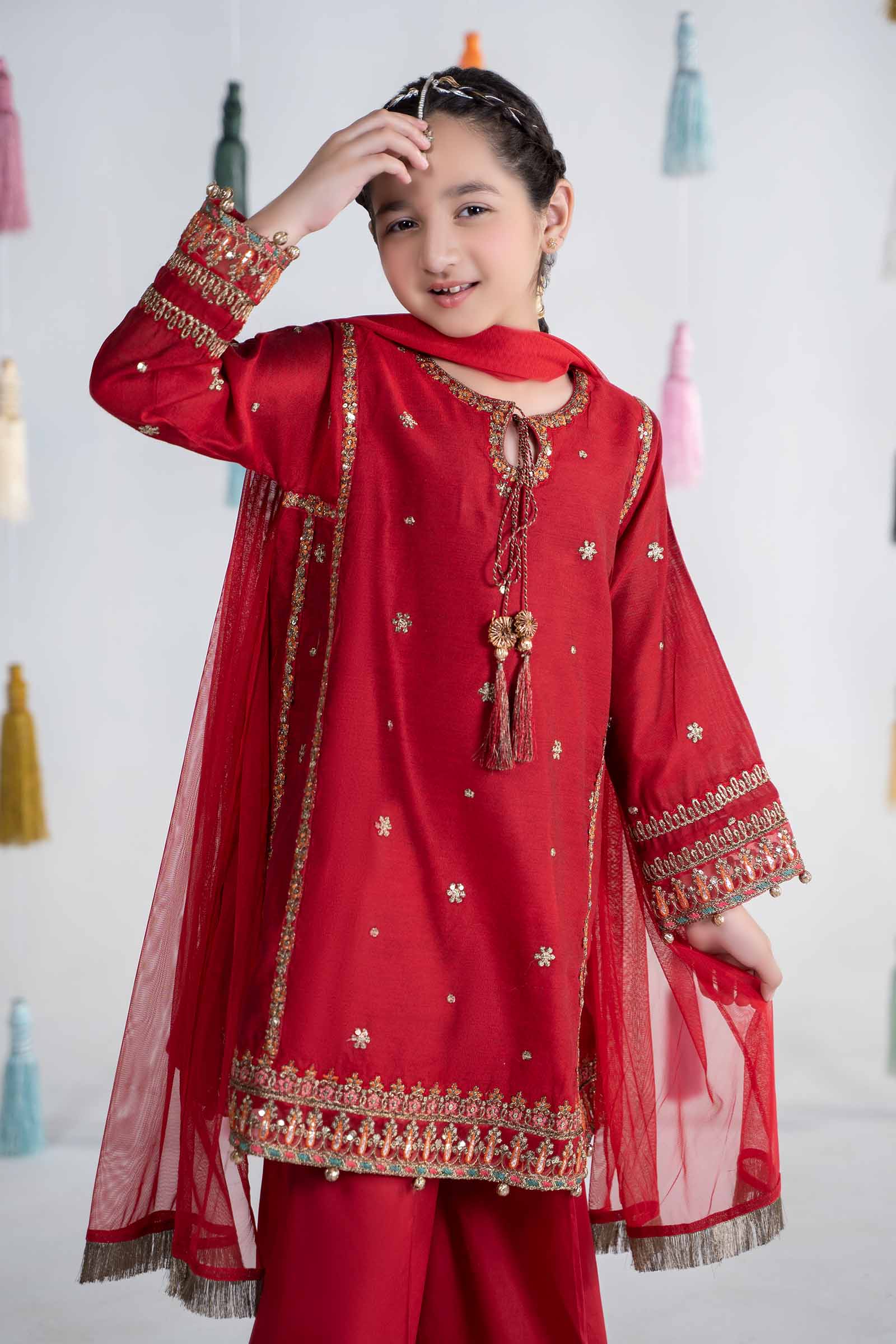 Maria B | 3 Piece Embroidered Yarn Dyed Suit | MKS-EA24-19 - House Of Hania