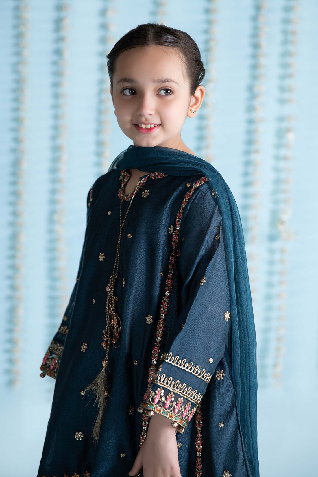 Maria B | 3 Piece Embroidered Yarn Dyed Suit | MKS-EA24-19 - House Of Hania