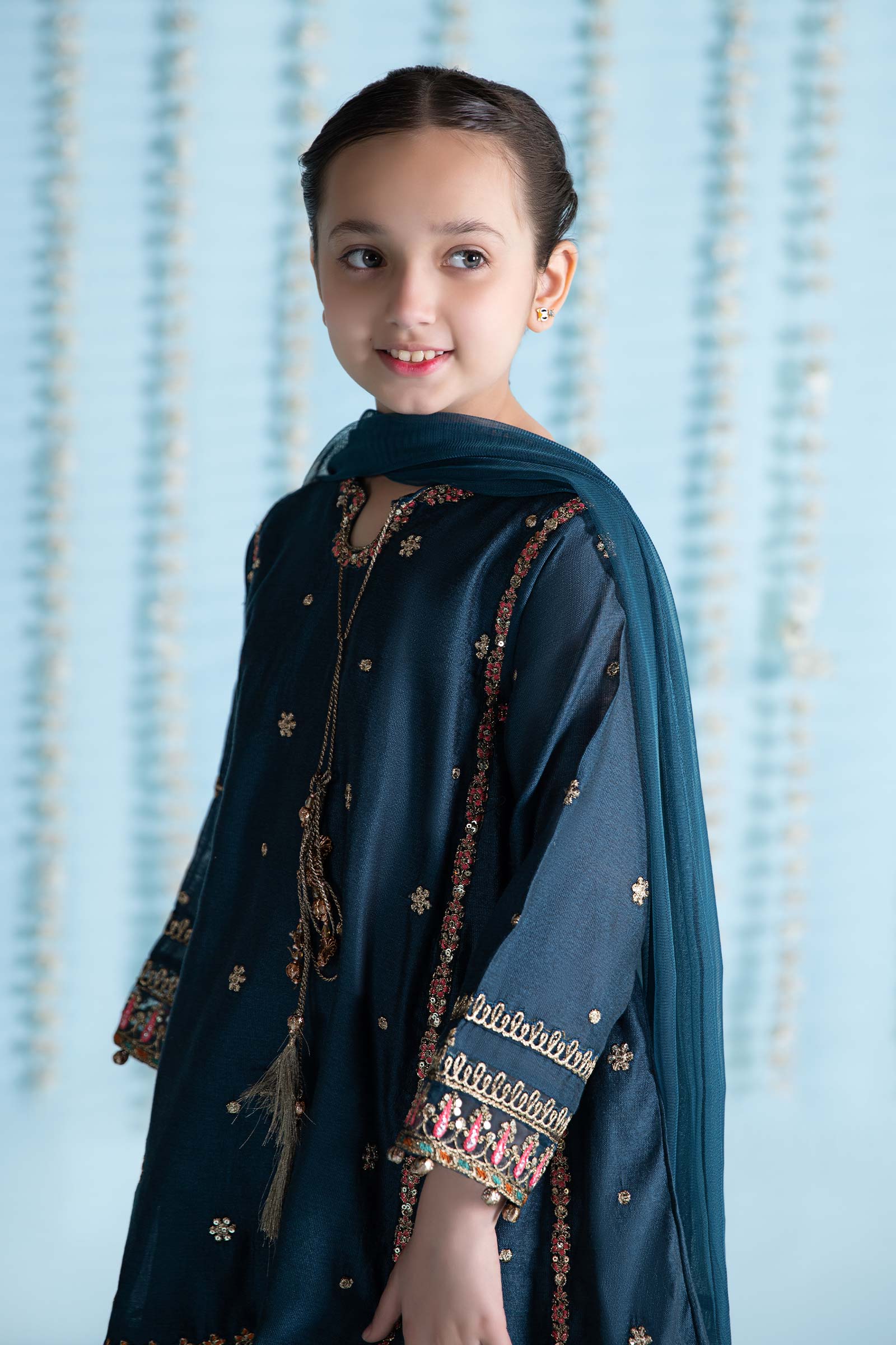 Maria B | 3 Piece Embroidered Yarn Dyed Suit | MKS-EA24-19 - House Of Hania