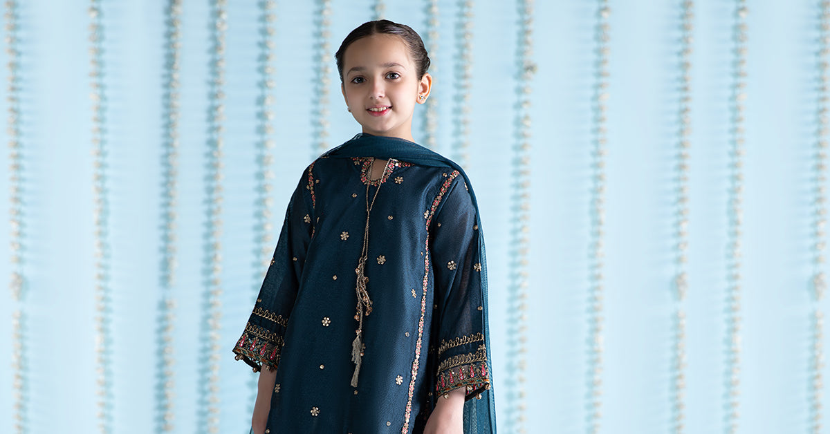 Maria B | 3 Piece Embroidered Yarn Dyed Suit | MKS-EA24-19 - House Of Hania