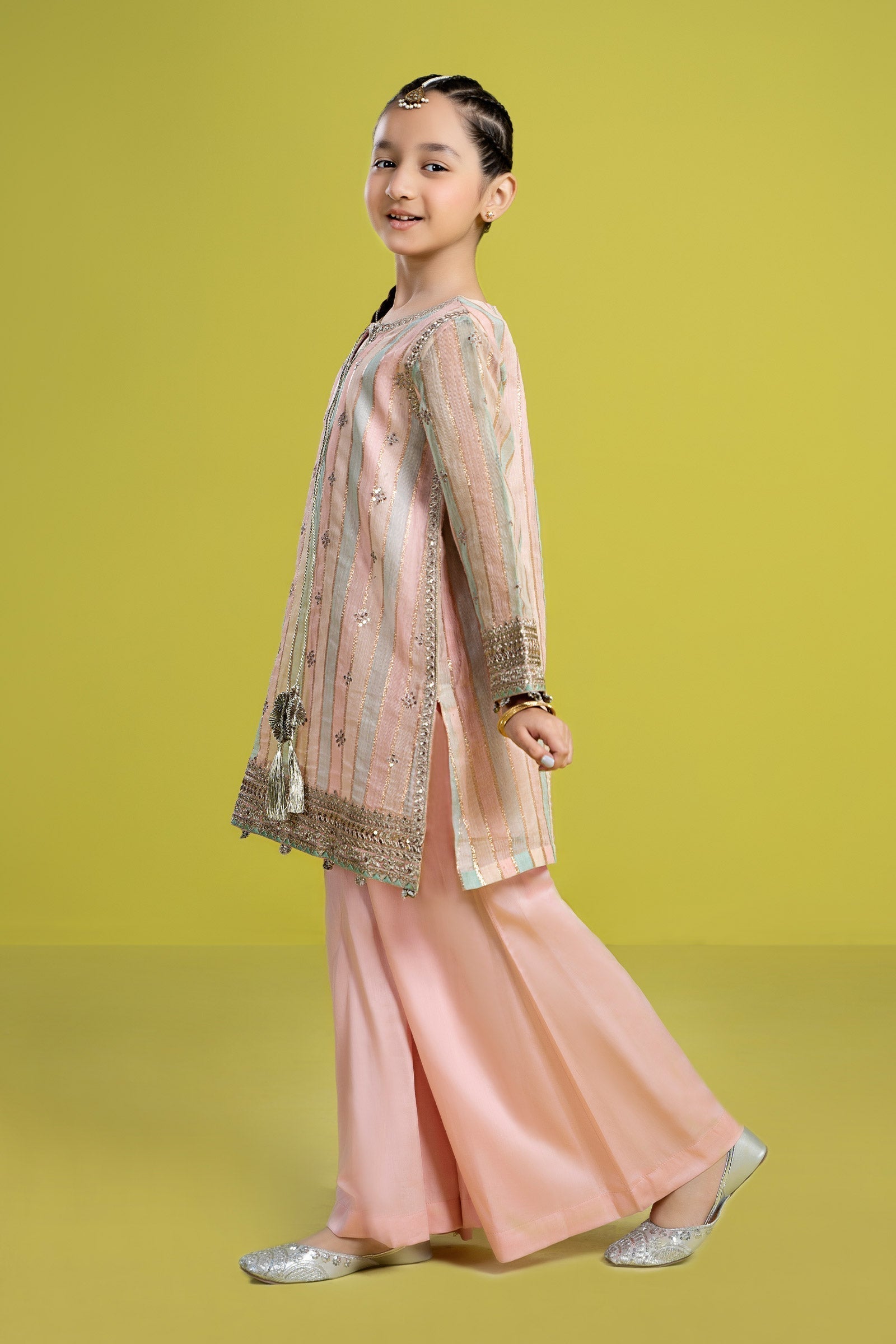Maria B | 3 Piece Embroidered Yarn Dyed Suit | MKS-EF24-32 - House Of Hania