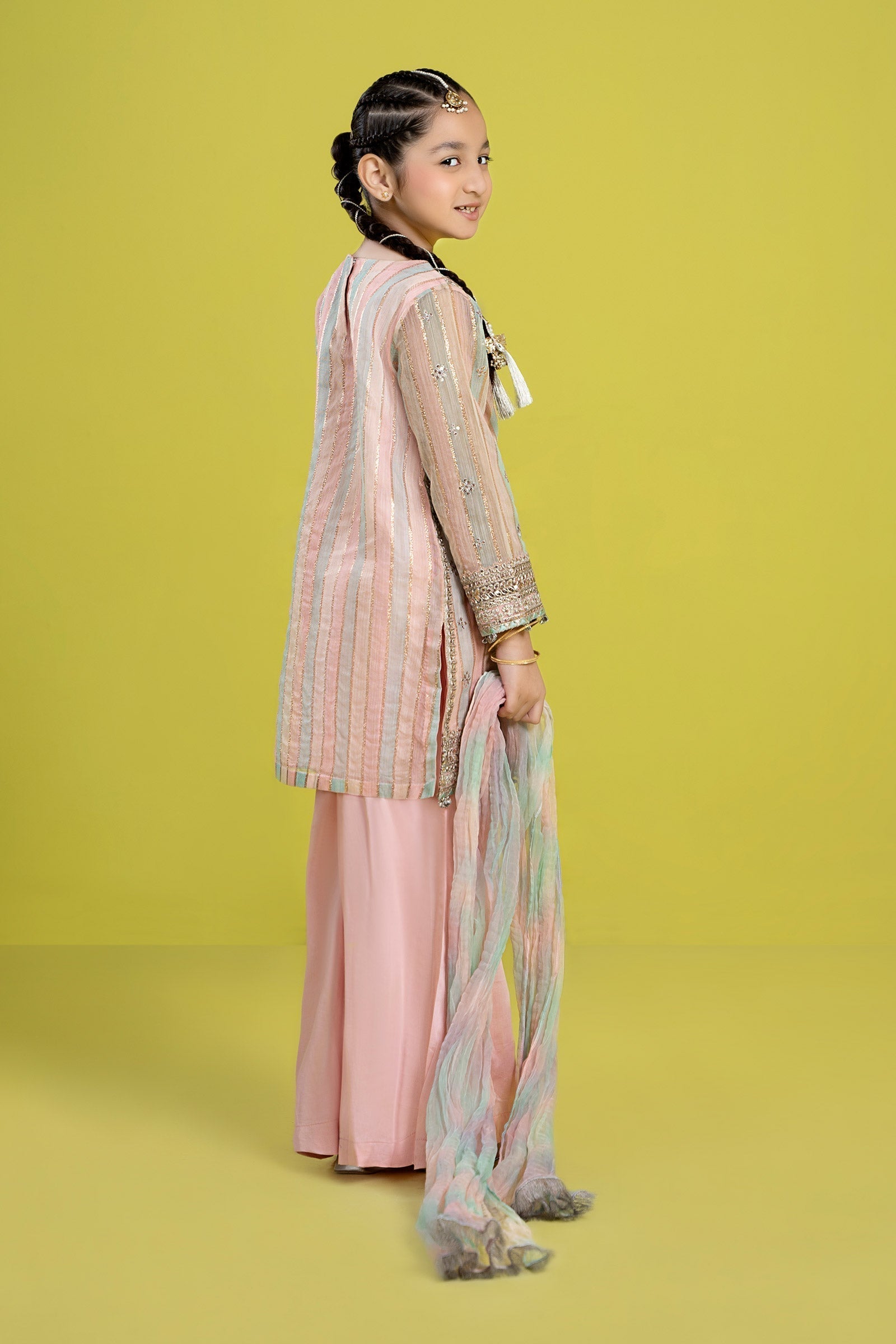 Maria B | 3 Piece Embroidered Yarn Dyed Suit | MKS-EF24-32 - House Of Hania
