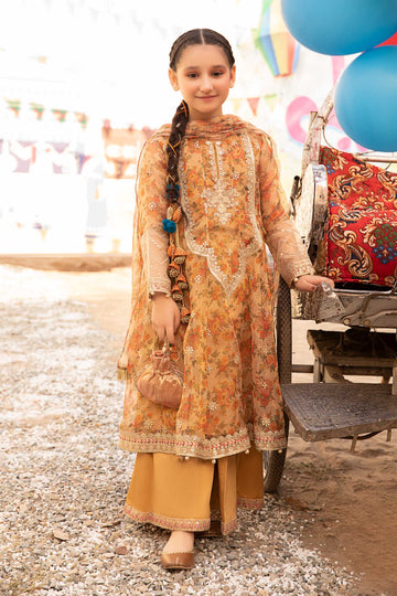 Maria B | 3 Piece Embroidered Zari Masoori Organza Suit | MKS-EF24-38 - House Of Hania