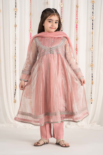 Maria B | 3 Piece Embroidered Zari Net Suit | MKS-EF25-01 - House Of Hania