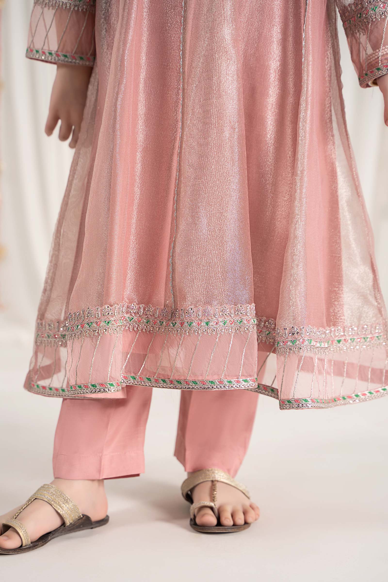Maria B | 3 Piece Embroidered Zari Net Suit | MKS-EF25-01 - House Of Hania