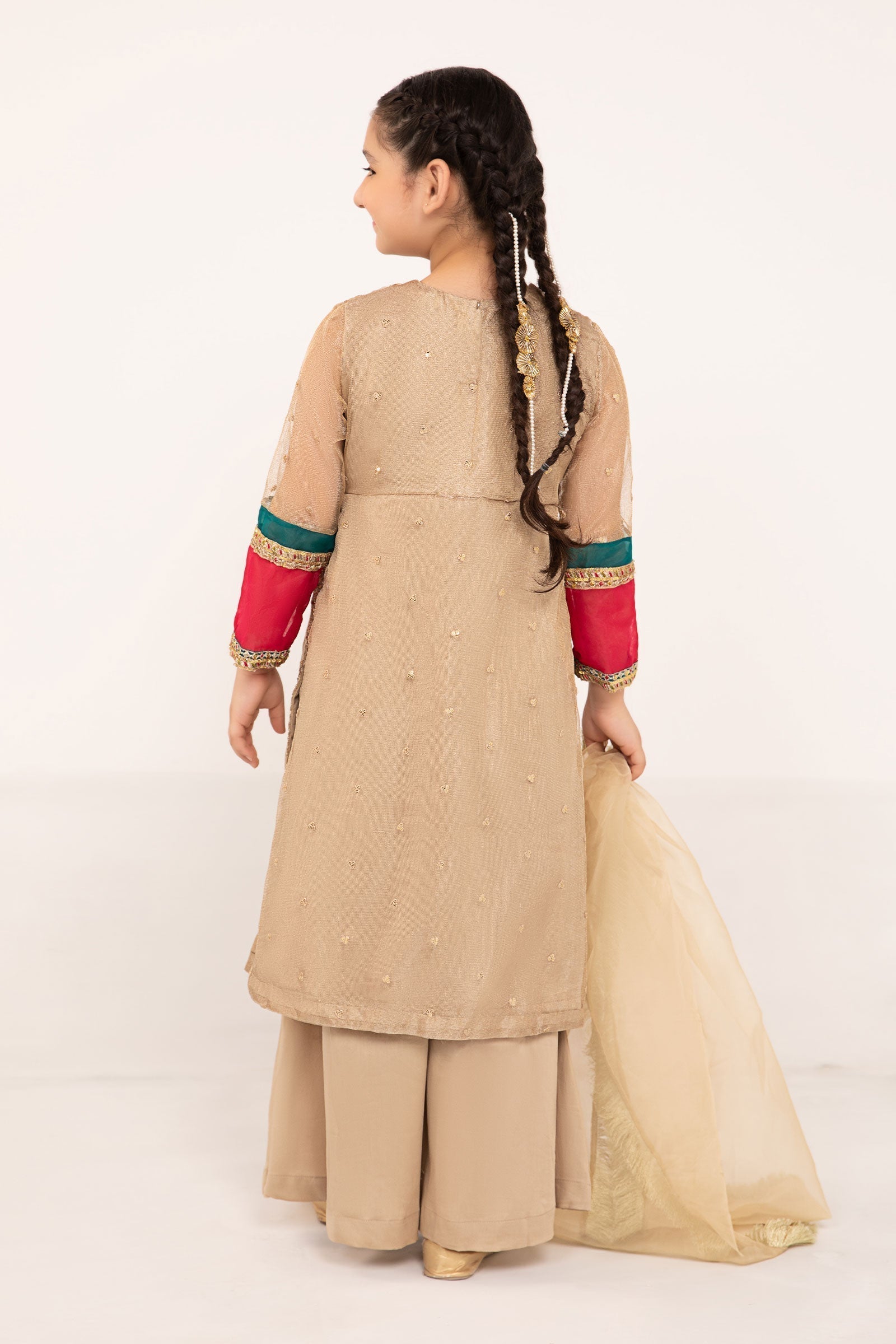 Maria B | 3 Piece Embroidered Zari Net Suit | MKS-PF24-03 - House Of Hania