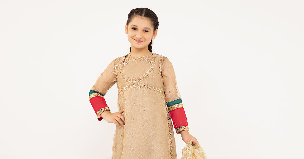 Maria B | 3 Piece Embroidered Zari Net Suit | MKS-PF24-03 - House Of Hania