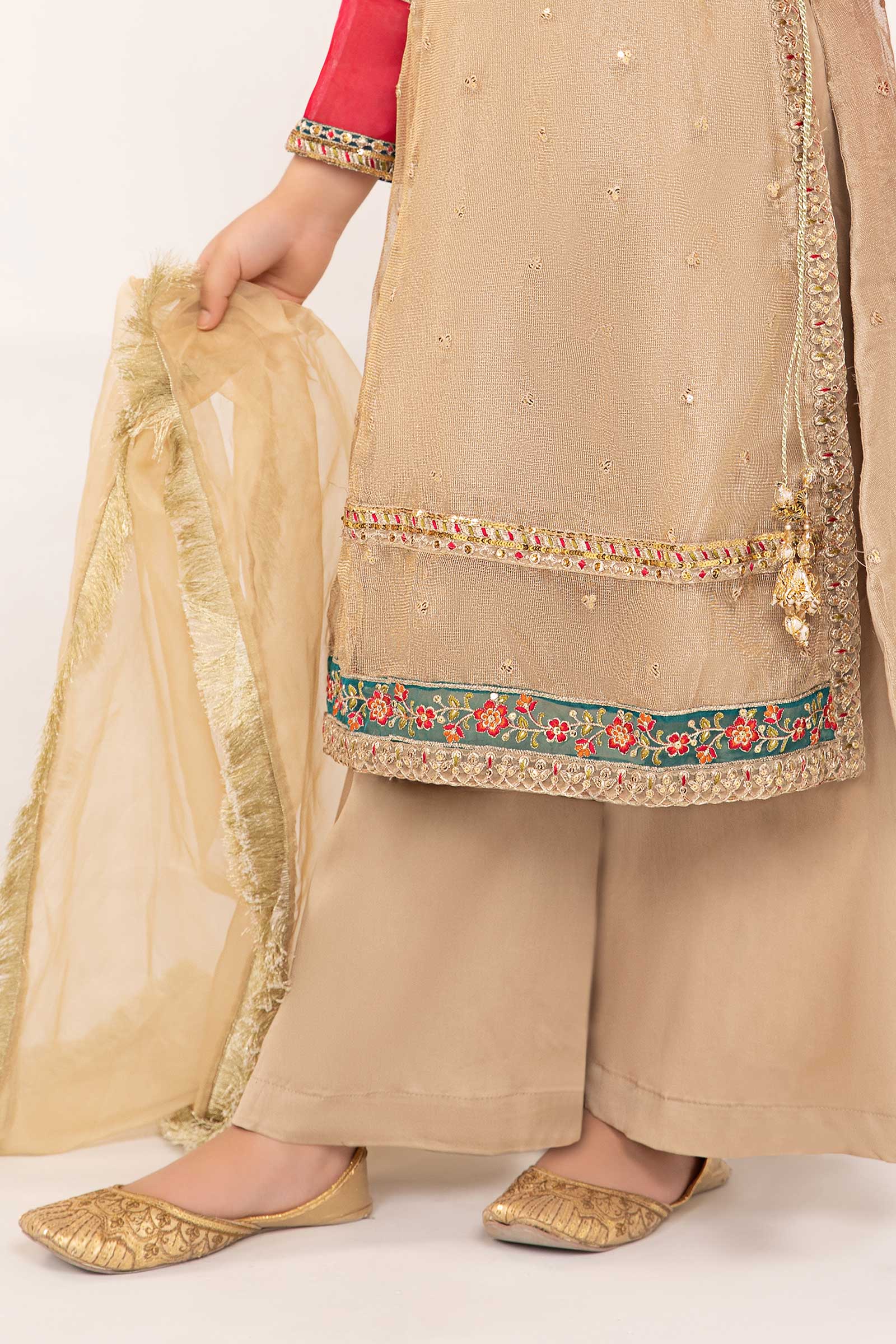 Maria B | 3 Piece Embroidered Zari Net Suit | MKS-PF24-03 - House Of Hania