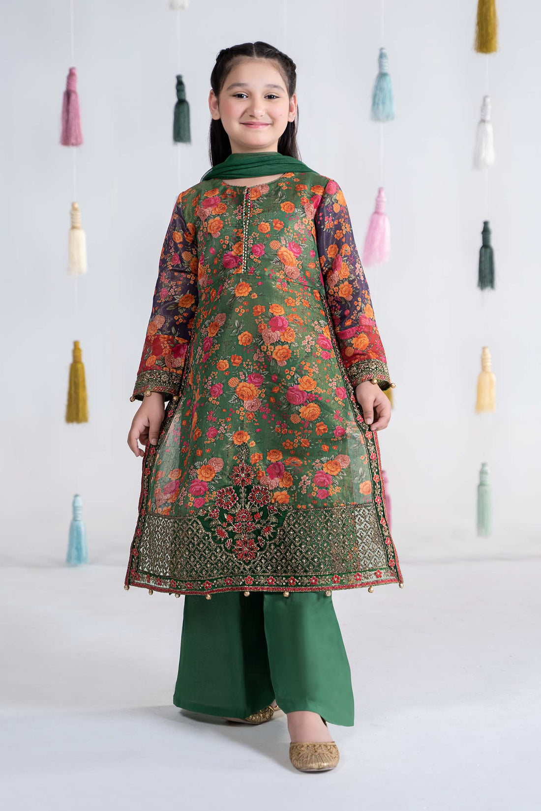Maria B | 3 Piece Printed Cotton Masoori Suit | MKD-EA24-04 - House Of Hania