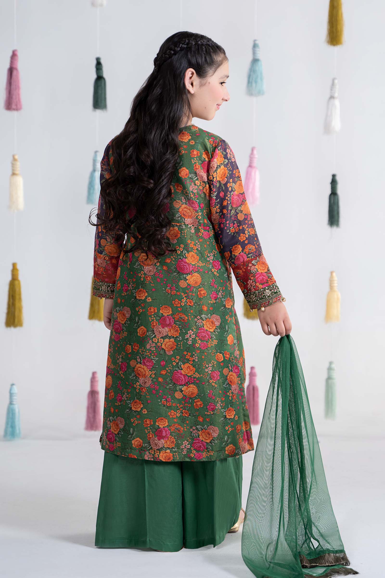 Maria B | 3 Piece Printed Cotton Masoori Suit | MKD-EA24-04 - House Of Hania