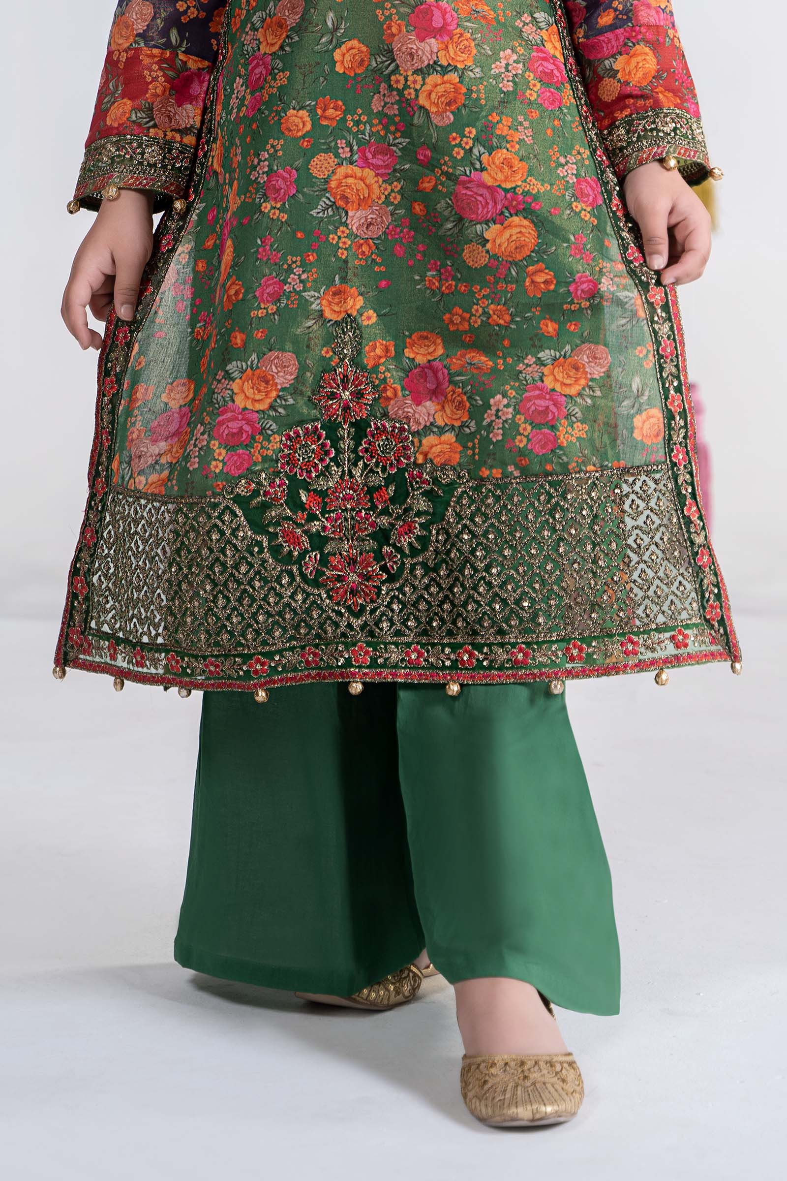 Maria B | 3 Piece Printed Cotton Masoori Suit | MKD-EA24-04 - House Of Hania
