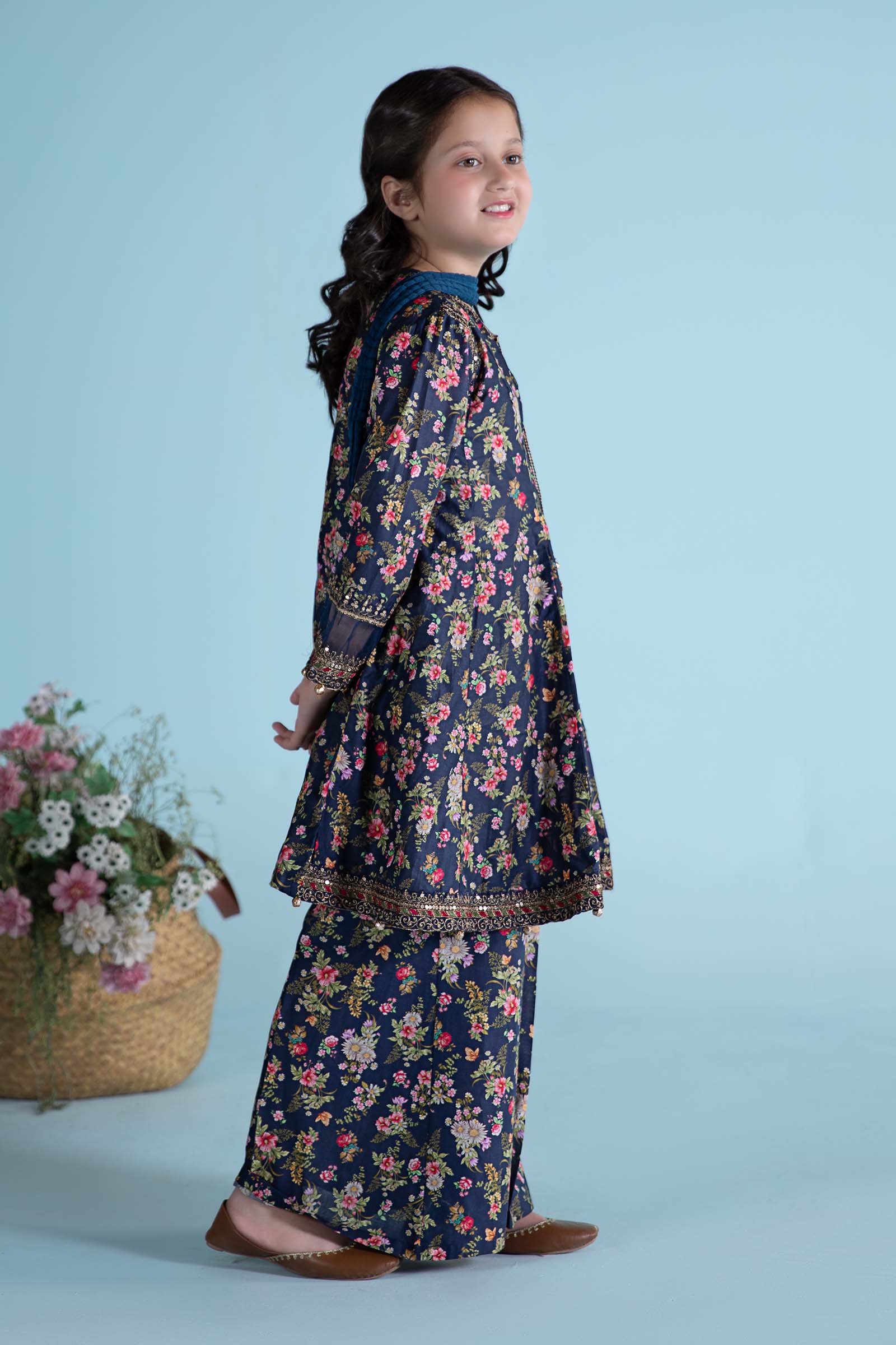 Maria B | 3 Piece Printed Lawn Suit | MKD-EA24-21 - House Of Hania