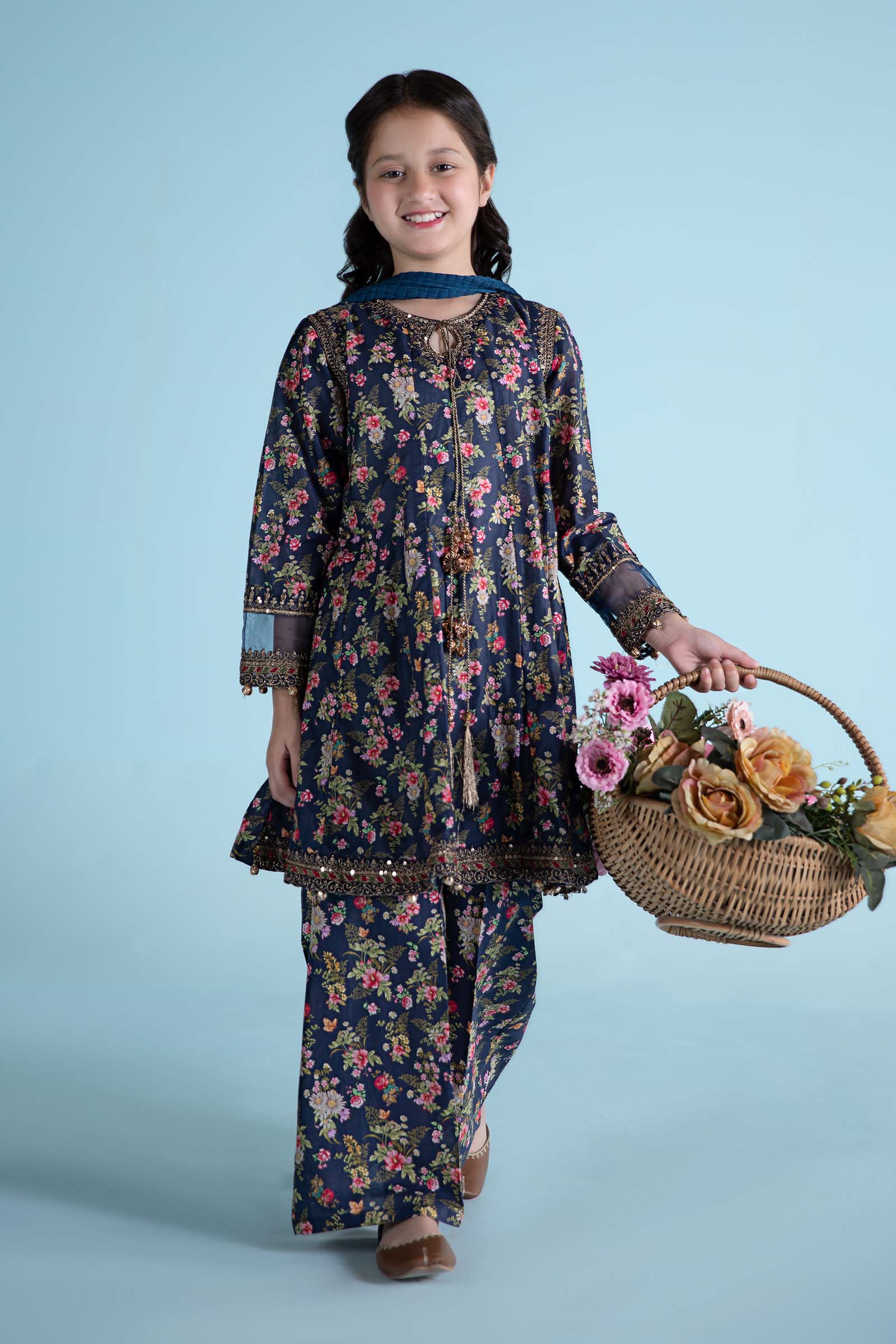 Maria B | 3 Piece Printed Lawn Suit | MKD-EA24-21 - House Of Hania