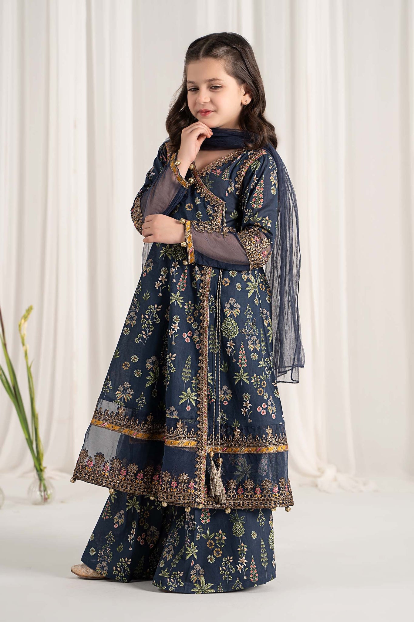Maria B | 3 Piece Printed Lawn Suit | MKD-EF25-13 - House Of Hania