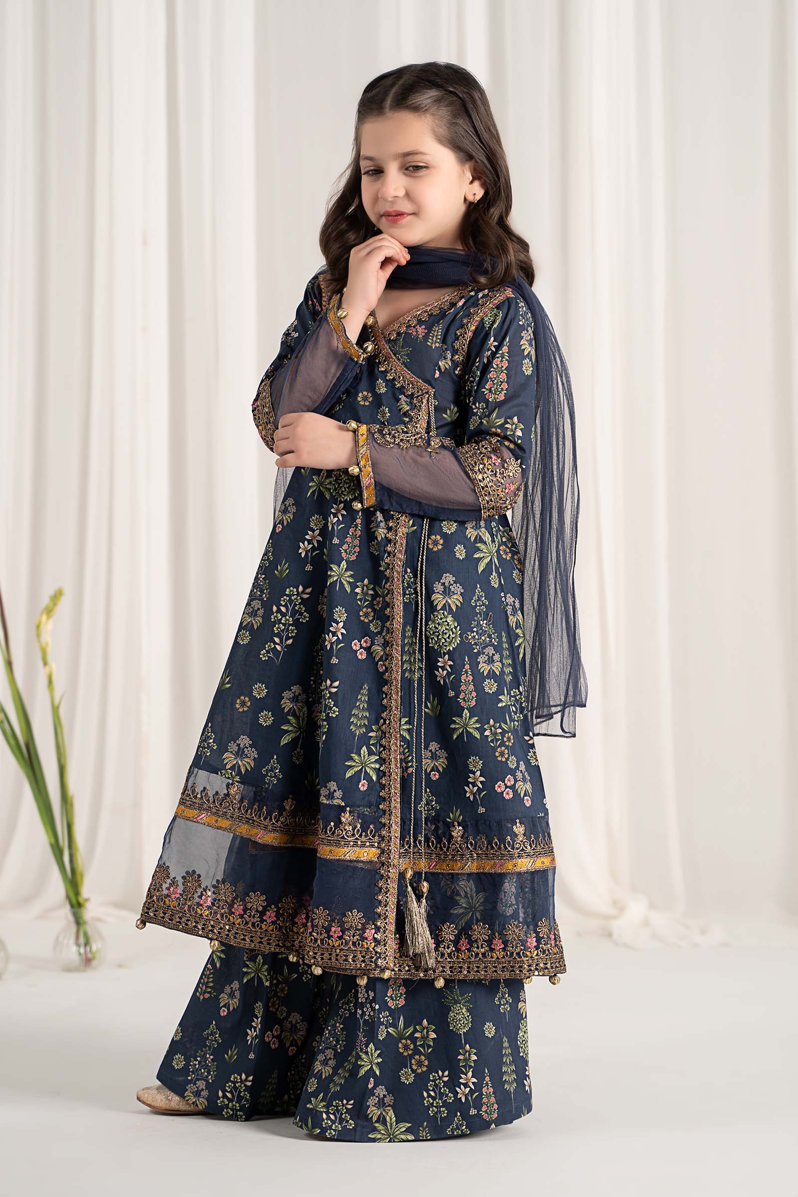Maria B | 3 Piece Printed Lawn Suit | MKD-EF25-13 - House Of Hania