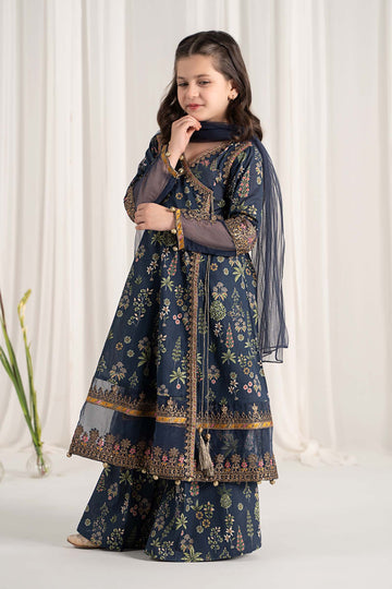 Maria B | 3 Piece Printed Lawn Suit | MKD-EF25-13 - House Of Hania