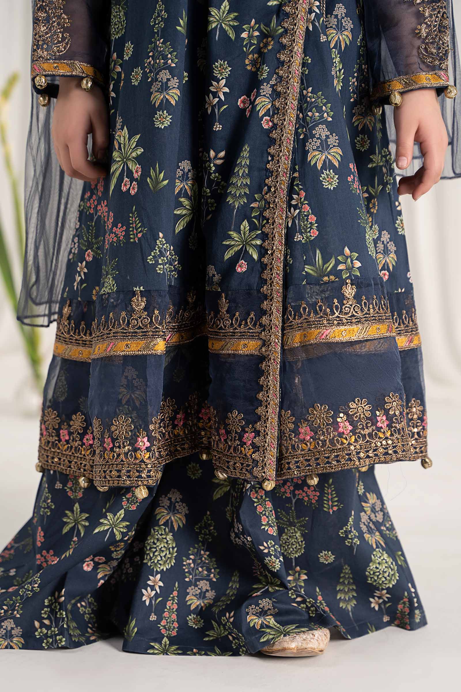 Maria B | 3 Piece Printed Lawn Suit | MKD-EF25-13 - House Of Hania