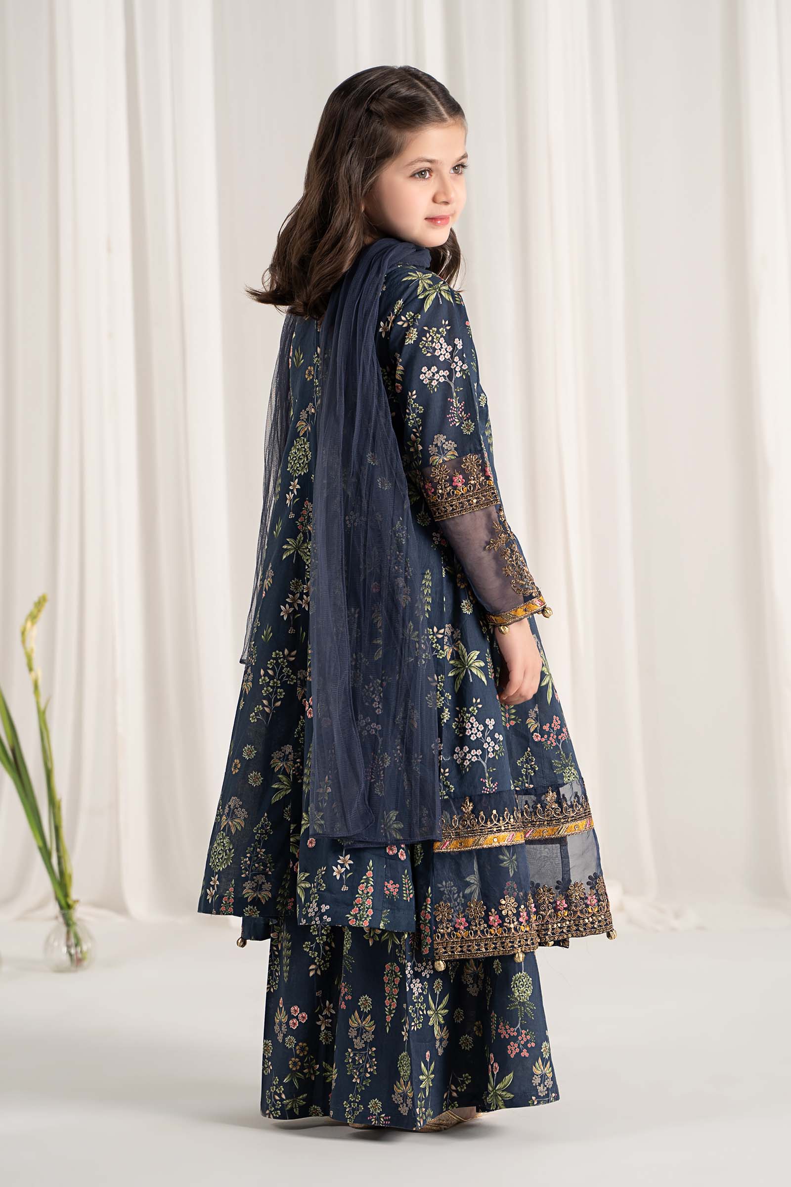 Maria B | 3 Piece Printed Lawn Suit | MKD-EF25-13 - House Of Hania
