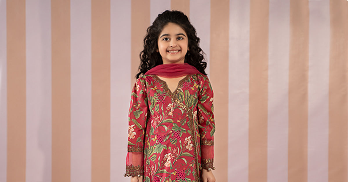Maria B | 3 Piece Printed Lawn Suit | MKD-EF25-18 - House Of Hania