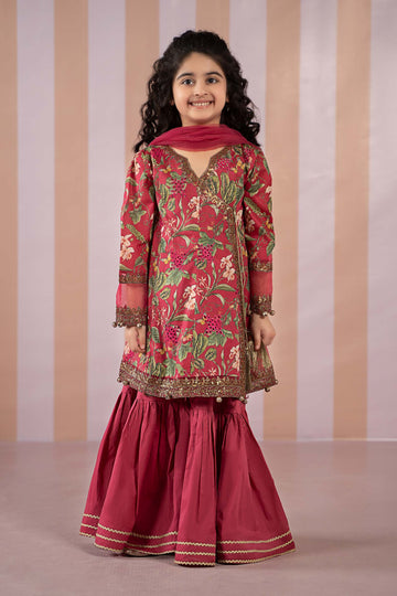 Maria B | 3 Piece Printed Lawn Suit | MKD-EF25-18 - House Of Hania