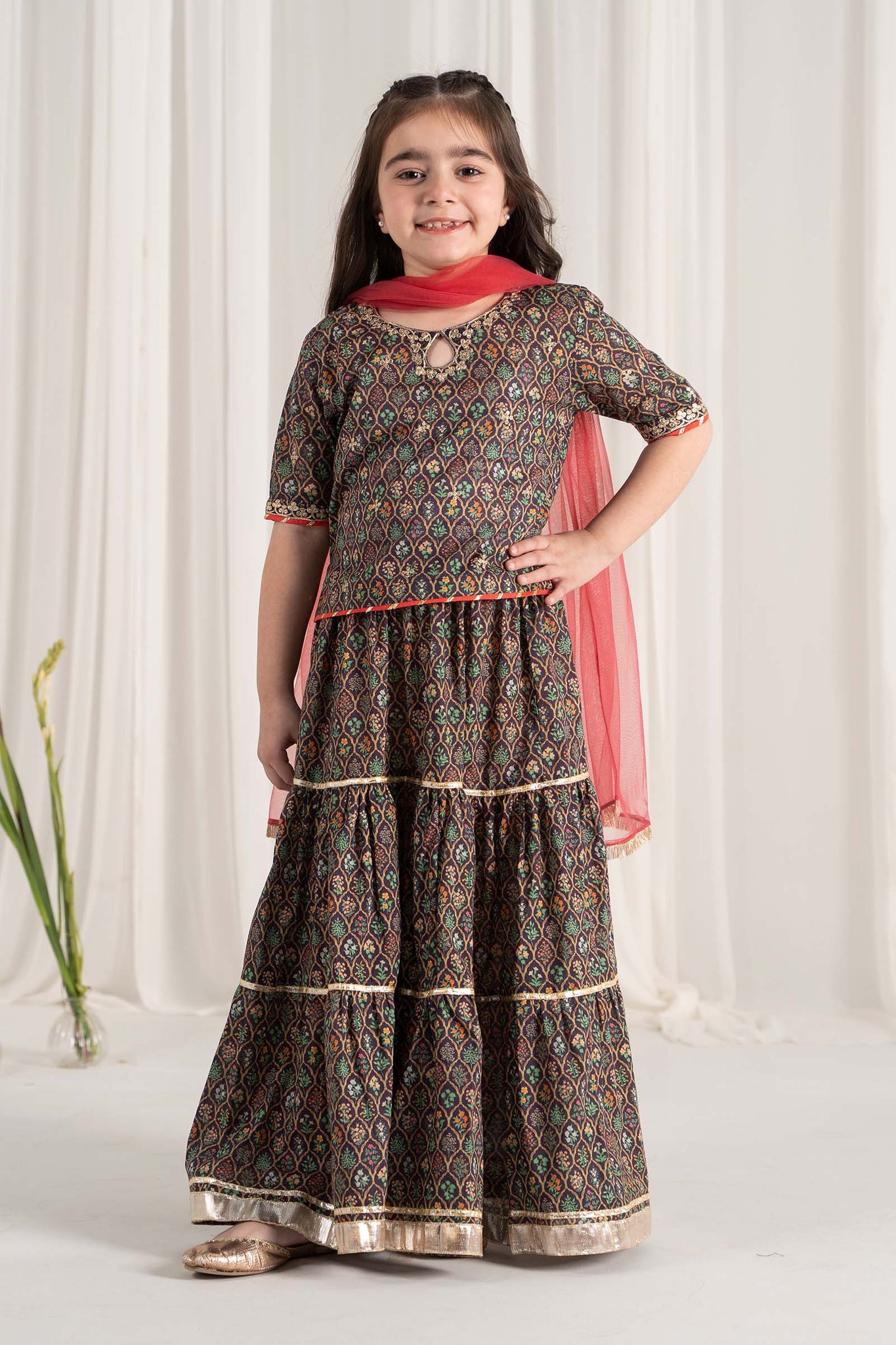 Maria B | 3 Piece Printed Lawn Suit | MKD-EF25-30 - House Of Hania