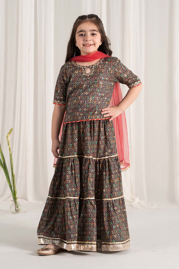 Maria B | 3 Piece Printed Lawn Suit | MKD-EF25-30 - House Of Hania