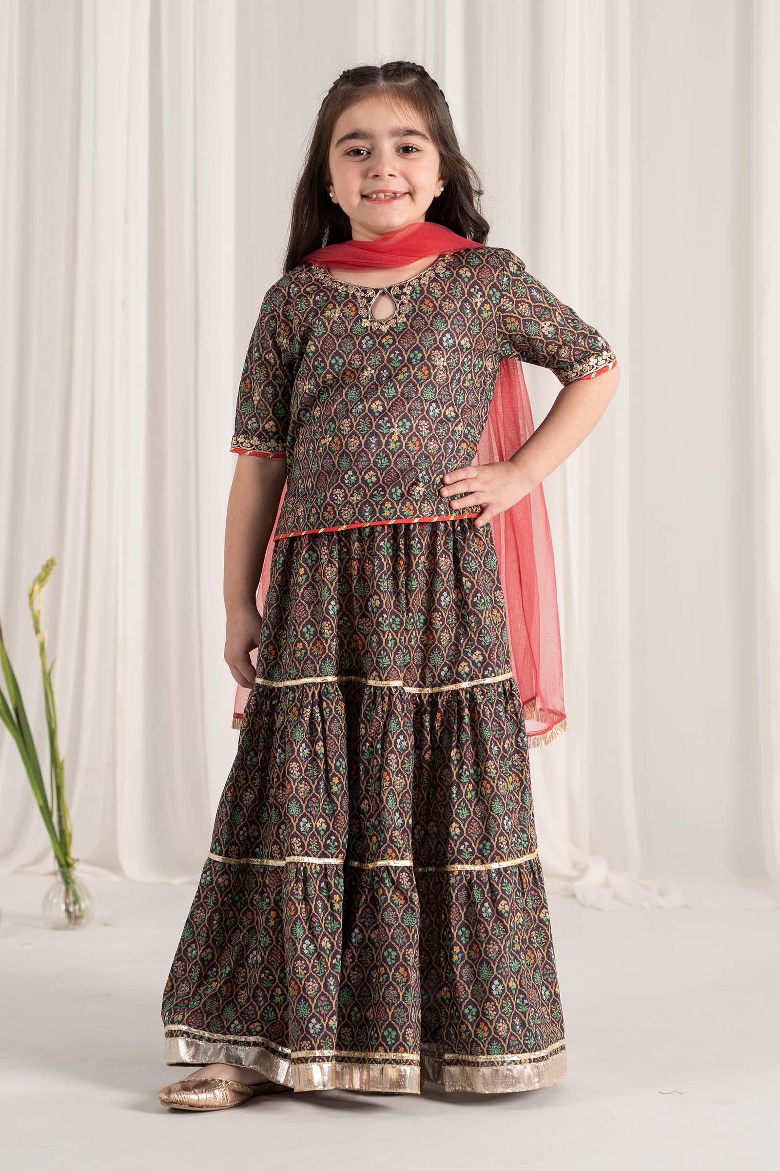 Maria B | 3 Piece Printed Lawn Suit | MKD-EF25-30 - House Of Hania