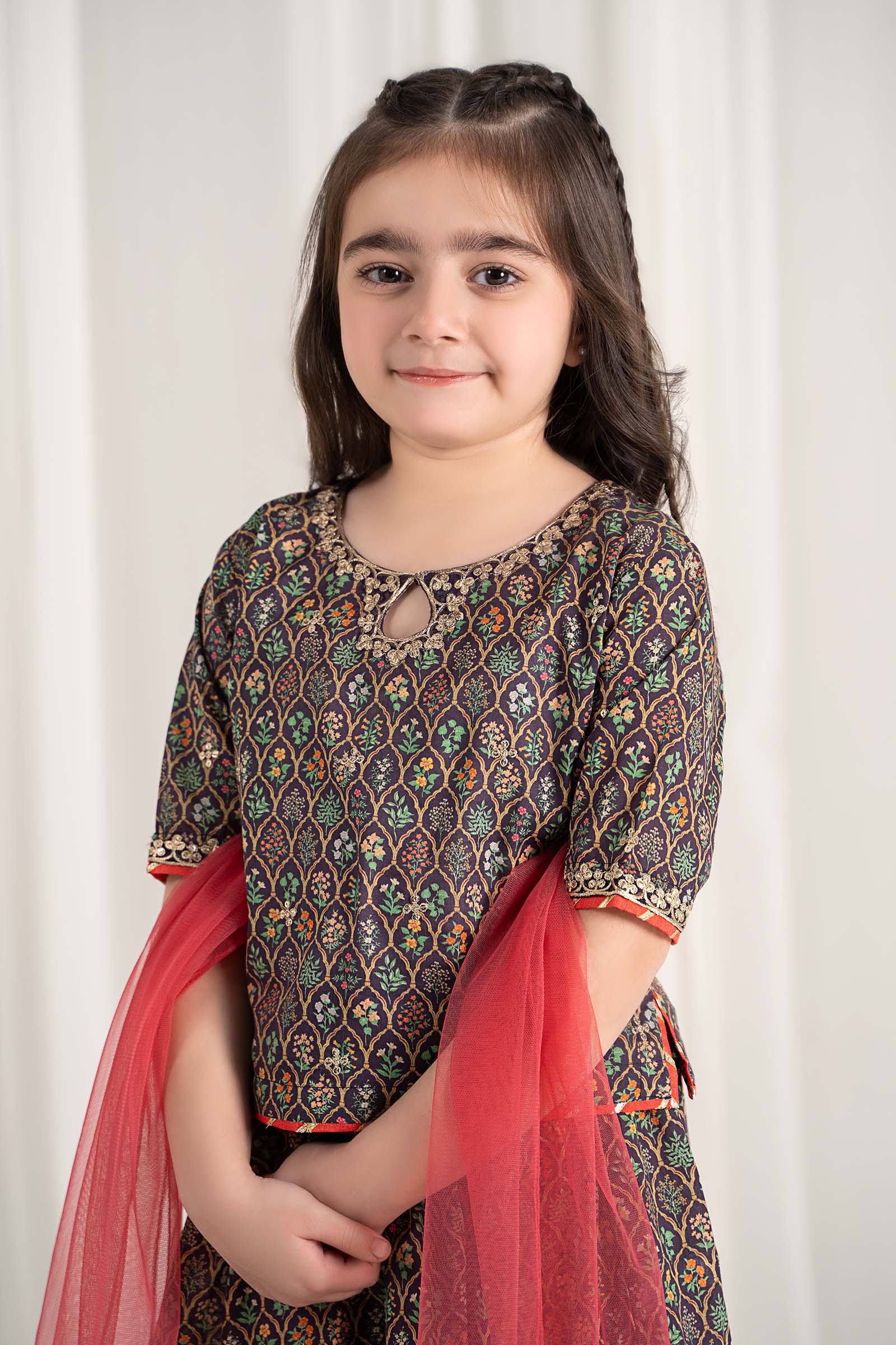 Maria B | 3 Piece Printed Lawn Suit | MKD-EF25-30 - House Of Hania