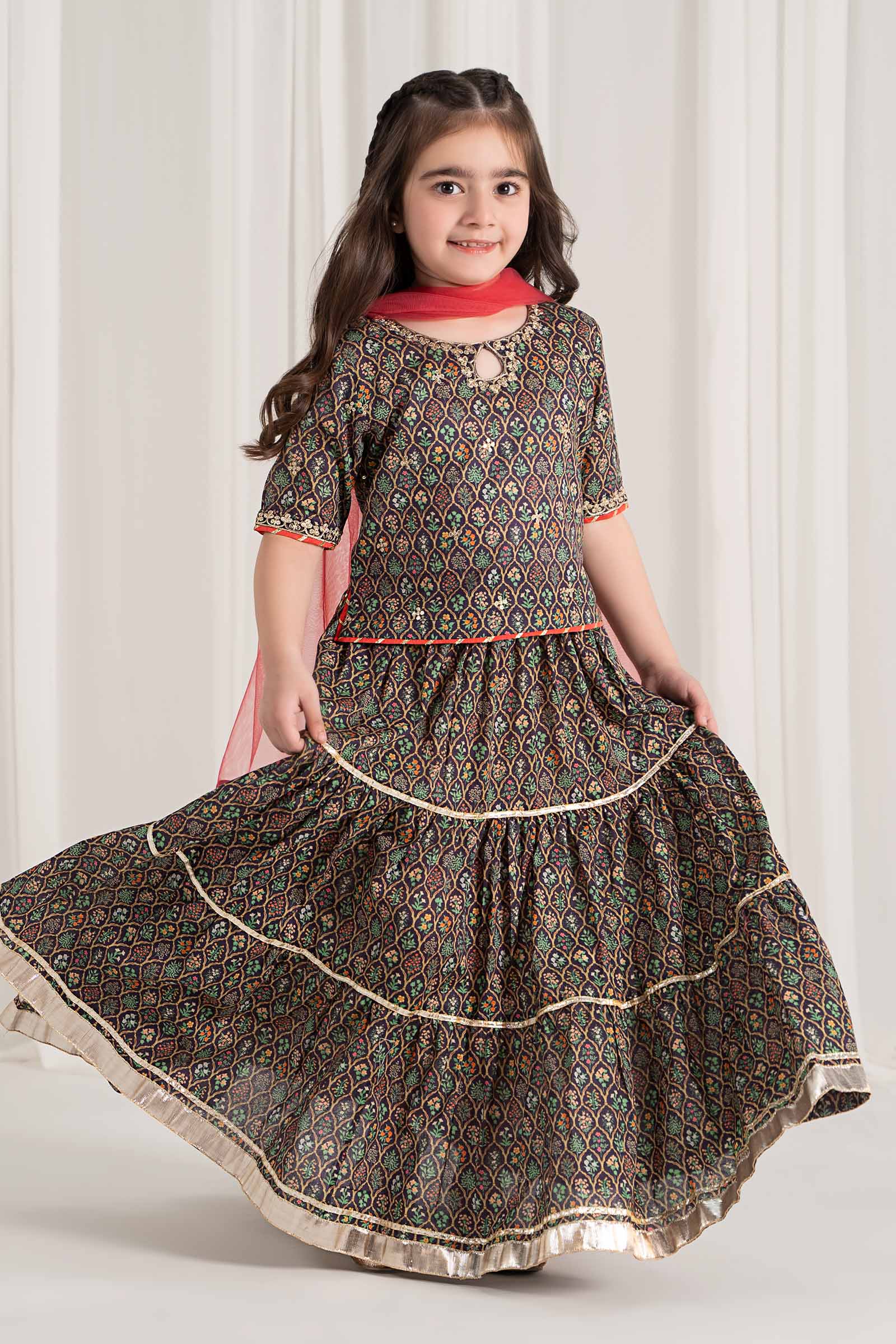 Maria B | 3 Piece Printed Lawn Suit | MKD-EF25-30 - House Of Hania