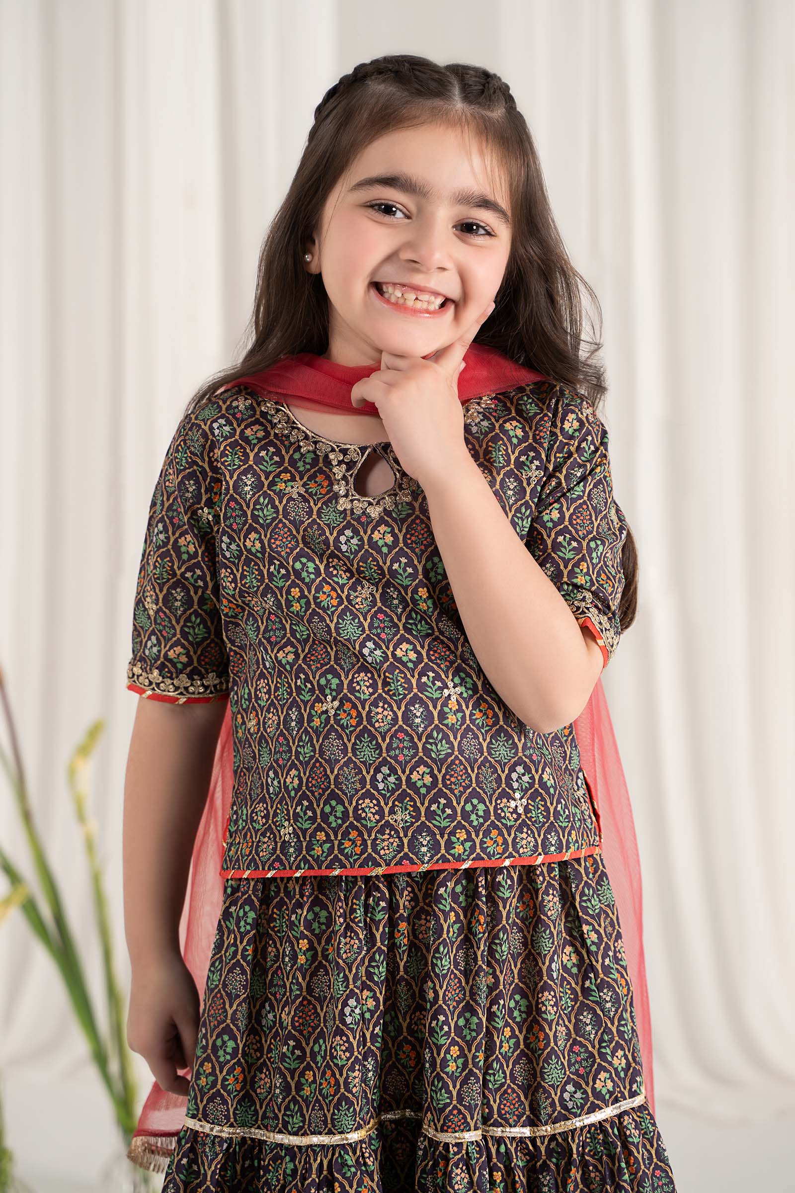 Maria B | 3 Piece Printed Lawn Suit | MKD-EF25-30 - House Of Hania