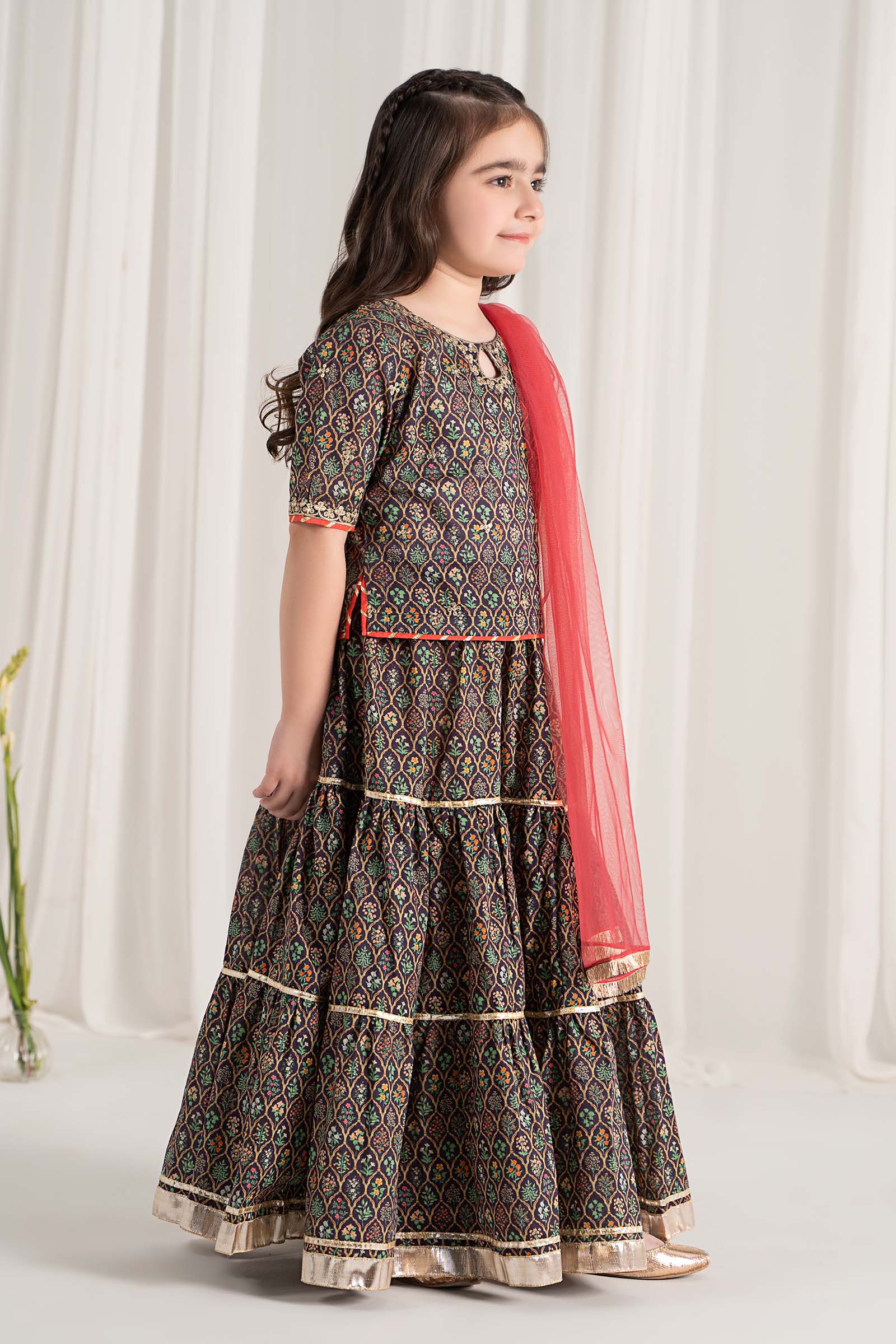 Maria B | 3 Piece Printed Lawn Suit | MKD-EF25-30 - House Of Hania