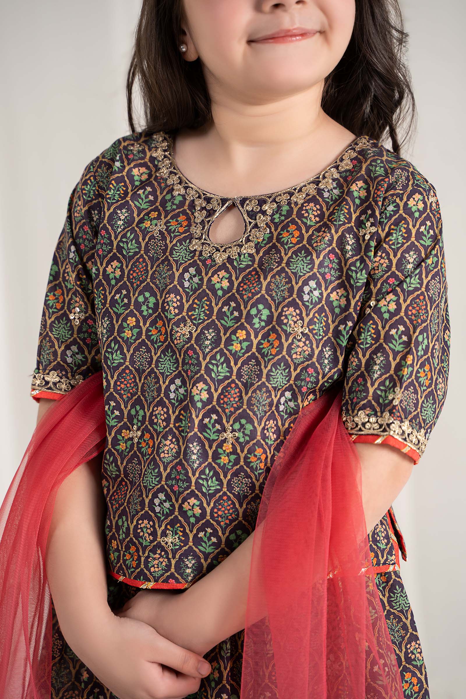 Maria B | 3 Piece Printed Lawn Suit | MKD-EF25-30 - House Of Hania