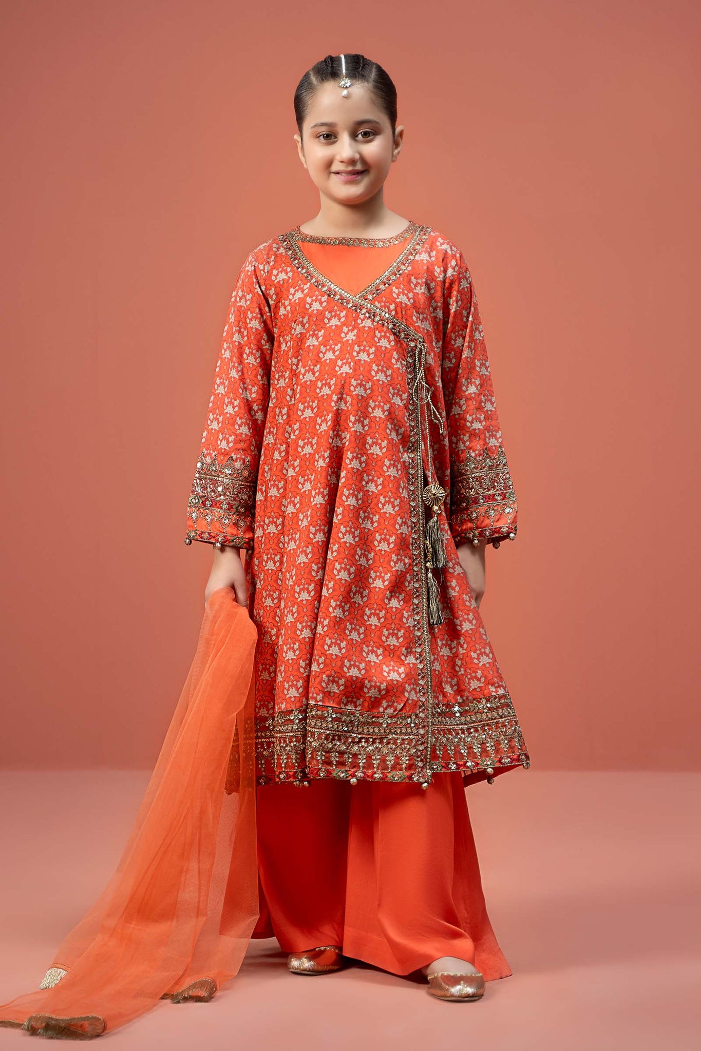 Maria B | 3 Piece Printed Linen Suit | MKD-W24-16 - House Of Hania