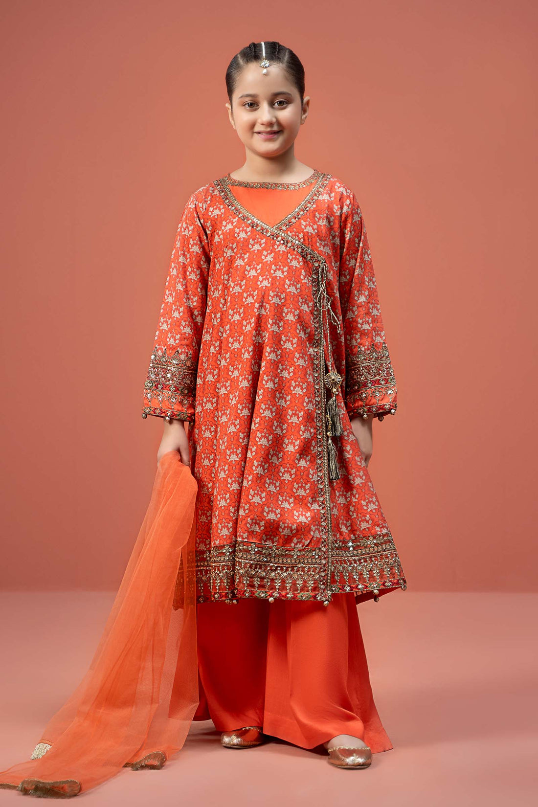 Maria B | 3 Piece Printed Linen Suit | MKD-W24-16 - House Of Hania