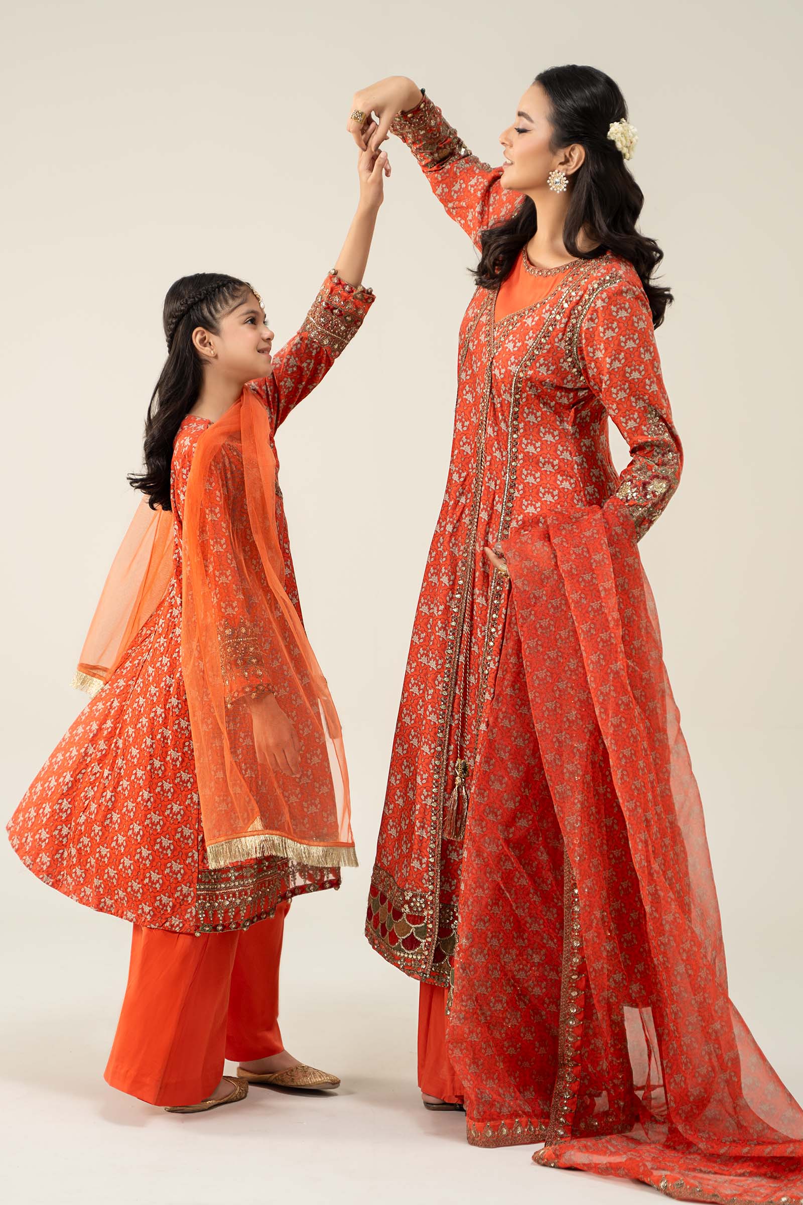 Maria B | 3 Piece Printed Linen Suit | MKD-W24-16 - House Of Hania