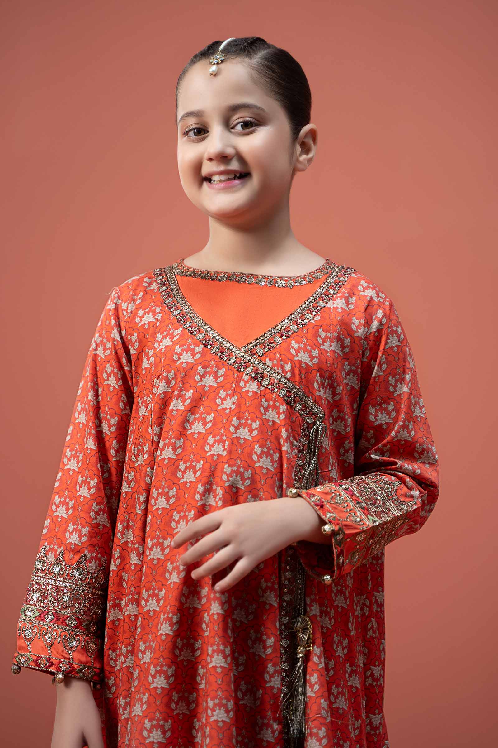 Maria B | 3 Piece Printed Linen Suit | MKD-W24-16 - House Of Hania