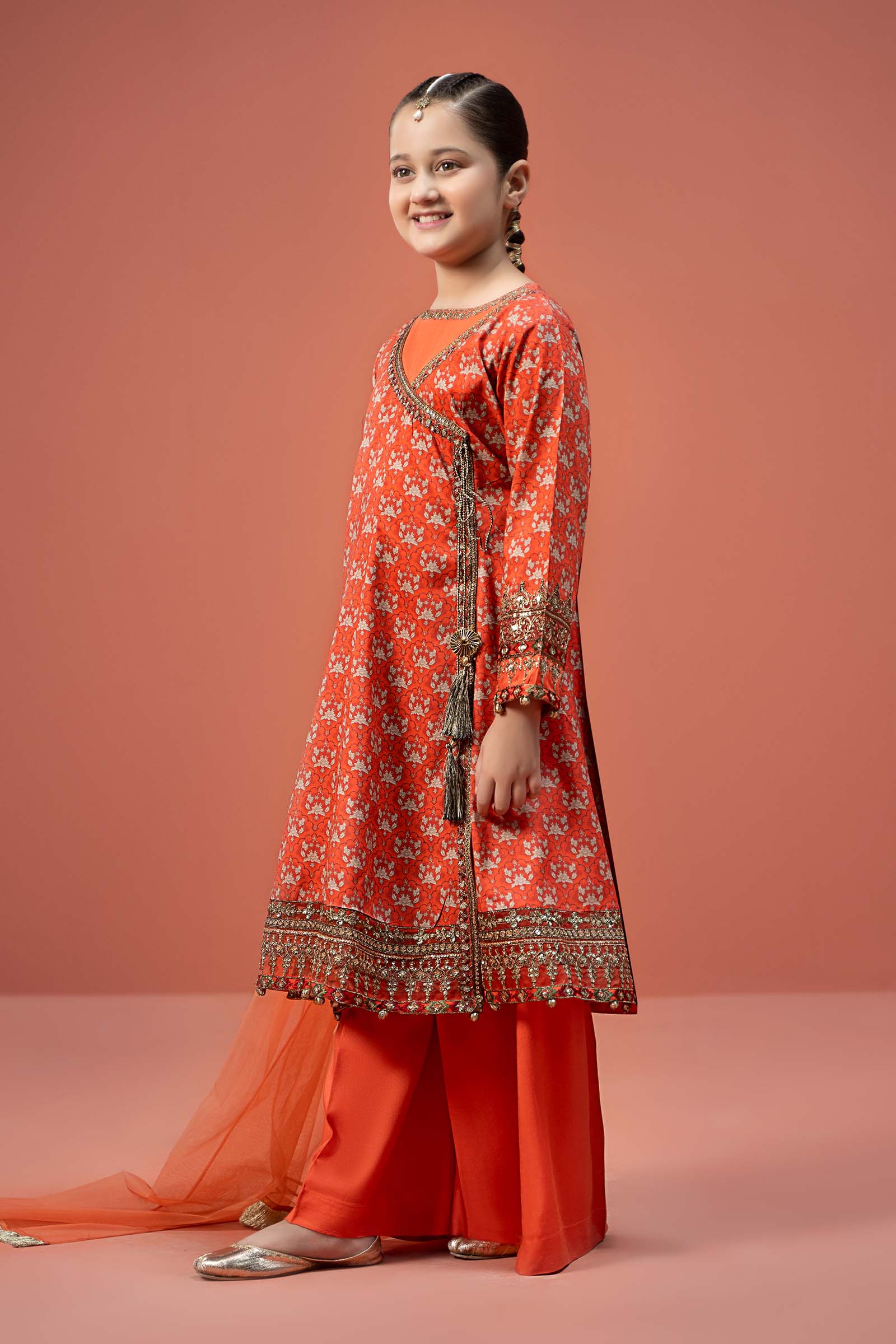 Maria B | 3 Piece Printed Linen Suit | MKD-W24-16 - House Of Hania