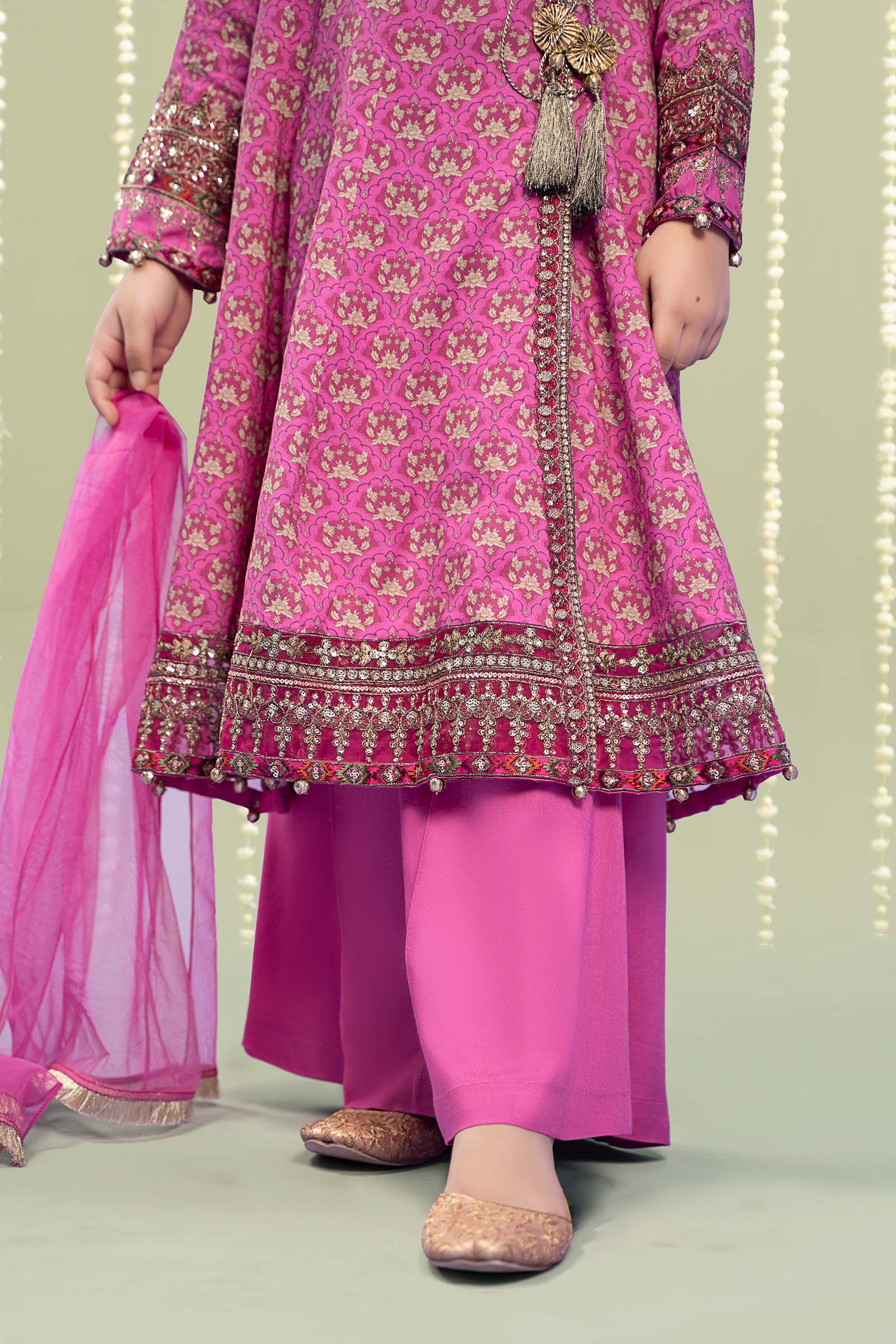 Maria B | 3 Piece Printed Linen Suit | MKD-W24-16 - House Of Hania